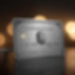 Visual representation of the American Express logo with a credit card in focus