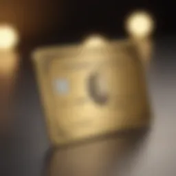 Elegant design of the American Express Oro card