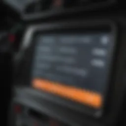 A close-up of a car dashboard displaying a loan approval notification.