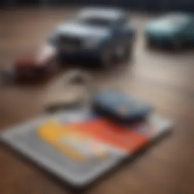 Credit card and car keys on a table symbolizing financing options