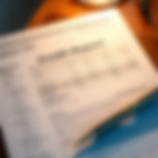 Exploring the Structure of Credit Reports A detailed illustration of a credit report layout