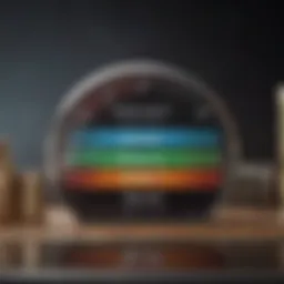 Visual representation of credit score factors