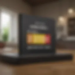 Visual representation of credit score impact on loan eligibility