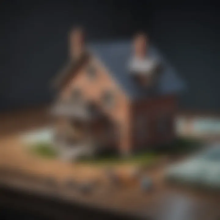 Diagram explaining the significance of down payments on mortgage loans