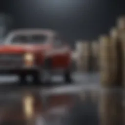 Conceptual representation of low auto loan rates