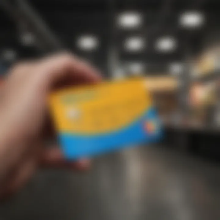 Illustration of the application process for the Walmart card