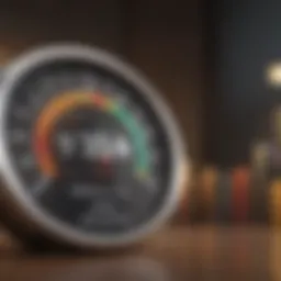 Visual representation of credit score dynamics