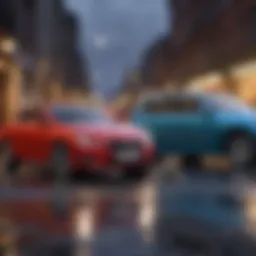Visual representation of car insurance premiums