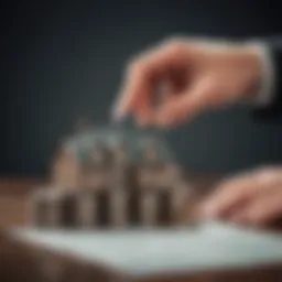Conceptual diagram showing the distinction between principal and interest payments on a mortgage.