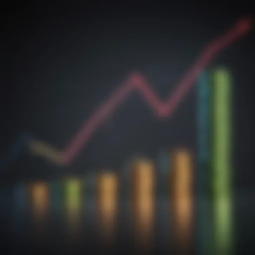 Graph illustrating fluctuating interest rates over time