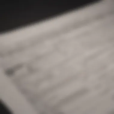 A tax document with correction highlights