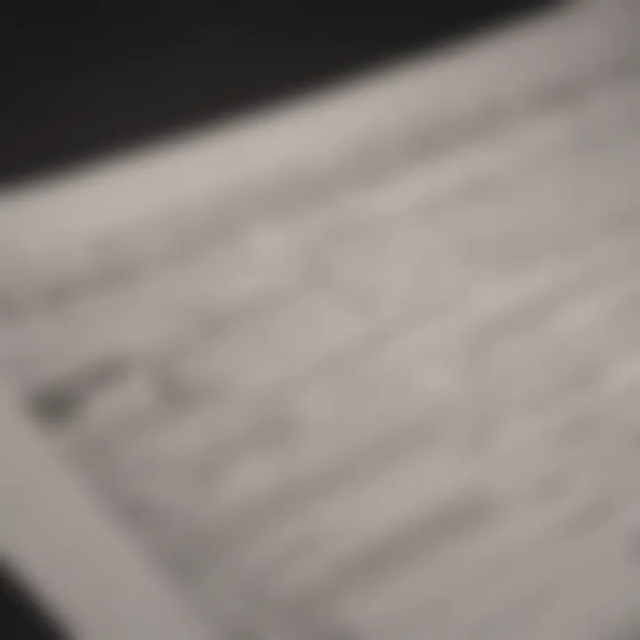A tax document with correction highlights