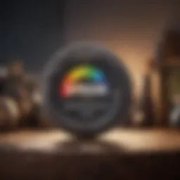 Illustration of credit score improvement