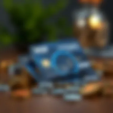 Conceptual image depicting the relationship between credit scores and card usage