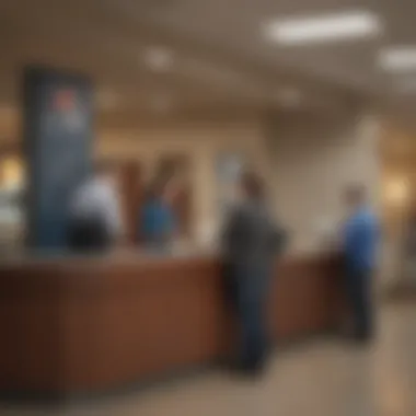 Cashing Travelers Checks at a Credit Union A credit union building with welcoming signage